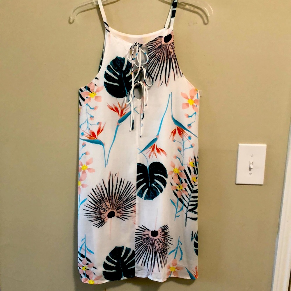 Umgee Floral Dress Tropical Print SZ S EUC